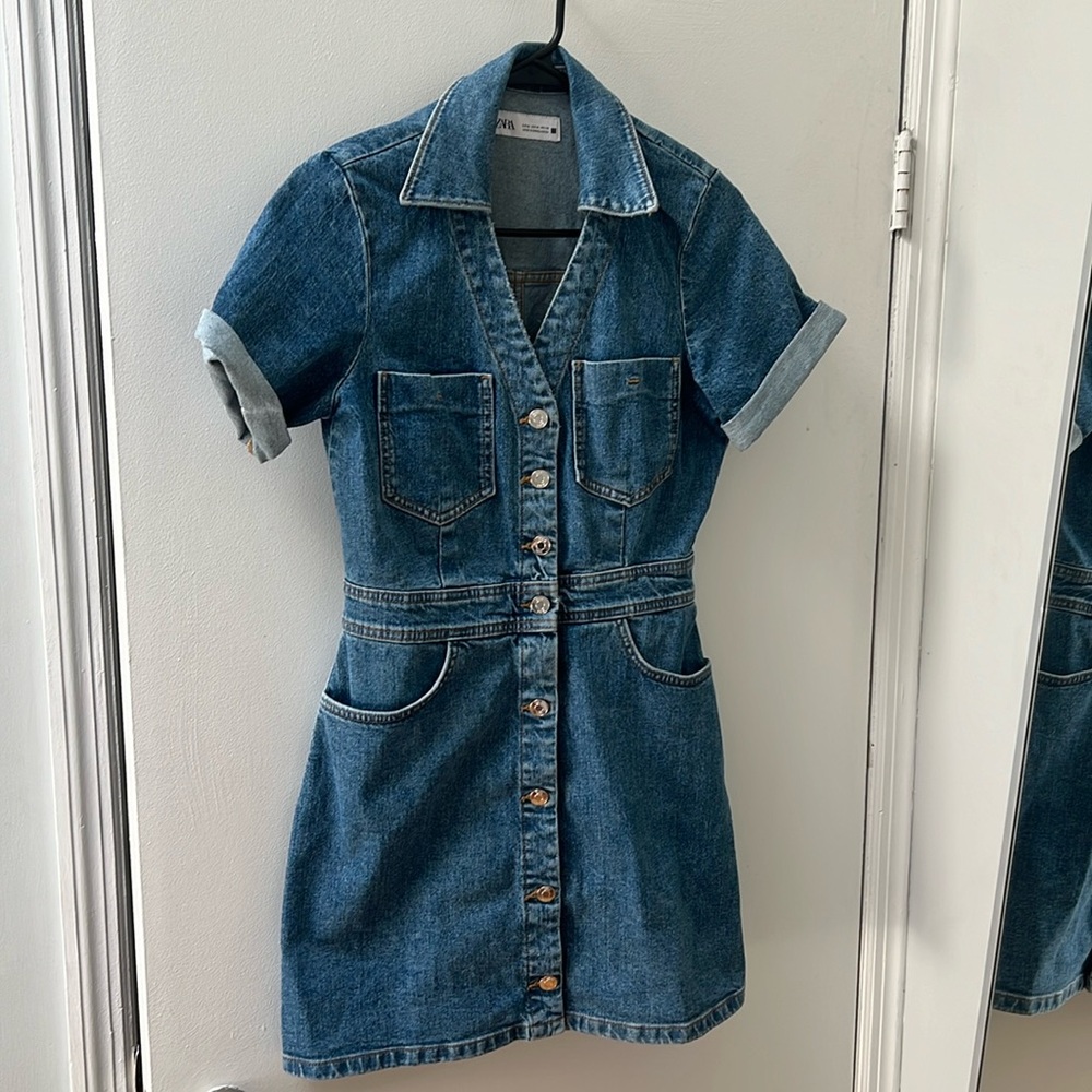 Zara Denim Mini Dress
